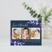 Budget Eucalyptus Foto Baby Danke Postcard (Stehend Vorderseite)