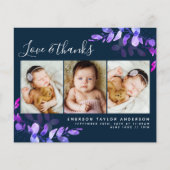 Budget Eucalyptus Foto Baby Danke Postcard (Vorderseite)