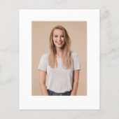 Budget Eucalyptus Frame Foto Grad Party Einladung (Rückseite)