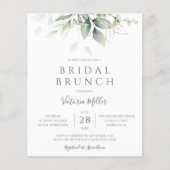 Budget Eucalyptus Greenery Bridal Brunch Invite (Vorderseite)