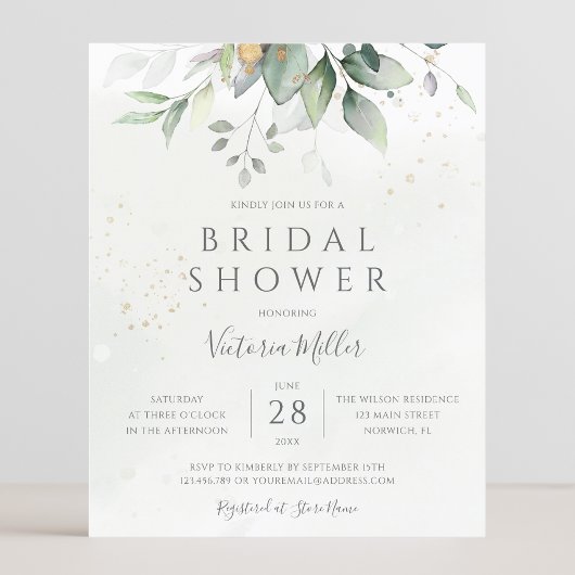 Budget Eucalyptus Greenery Leaves Bridal Shower
