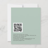 BUDGET Eucalyptus QR Code Skript Hochzeit einladen (Rückseite)