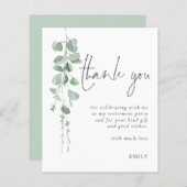 Budget Eucalyptus Retirement Party Vielen Dank (Vorne/Hinten)