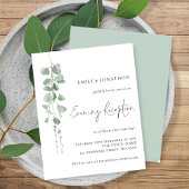 Budget Eucalyptus Wedding Abend Empfang Einladung