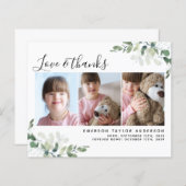 Budget Eukalyptus Adoption Danke Karte (Vorne/Hinten)