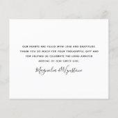 Budget Eukalyptus Adoption Danke Karte (Rückseite)