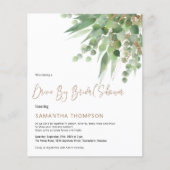 Budget Eukalyptus Drive nach Brautparty Einladung (Vorderseite)