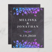 Budget Eukalyptus Foliage QR Code Wedding in (Vorne/Hinten)