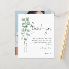 Budget Eukalyptus Foto 60. Geburtstag Vielen Dank