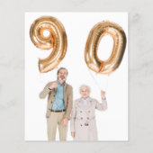 Budget Eukalyptus Foto 90. Geburtstag Vielen Dank (Rückseite)