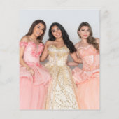 Budget Eukalyptus Foto Quinceañera Vielen Dank (Rückseite)