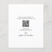 Budget Eukalyptus Gold Calligraphy Save the Date (Rückseite)