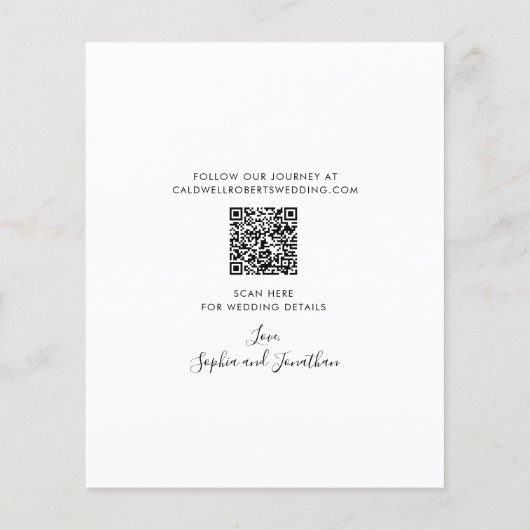 Budget Eukalyptus Gold Calligraphy Save the Date (Rückseite)