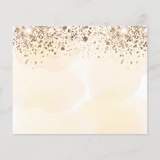 Budget Eukalyptus golden Hochzeit speichern Sie da (Rückseite)