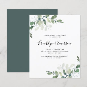 Budget Eukalyptus Greenerity Einladung Hochzeit