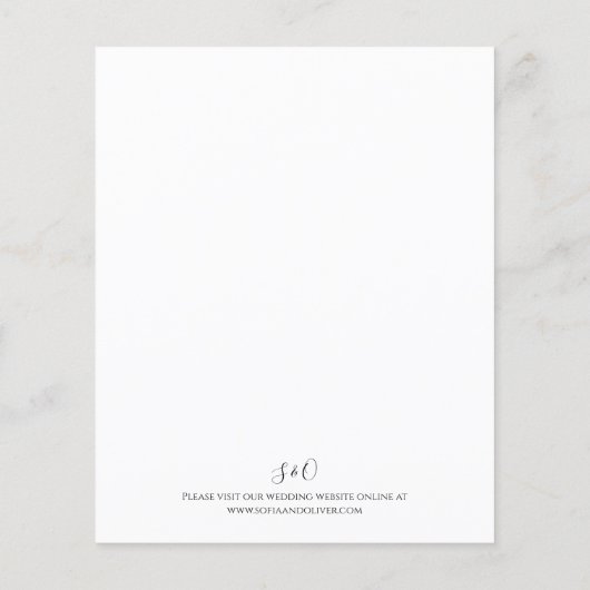 Budget Eukalyptus Greenerity Einladung Hochzeit (Rückseite)