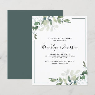 Budget Eukalyptus Greenerity Einladung Hochzeit
