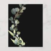 Budget Eukalyptus Greenerity Einladung Hochzeit (Rückseite)