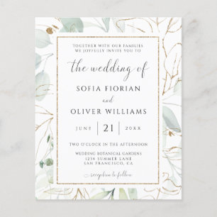 Budget Eukalyptus Greenerity Einladung Hochzeit