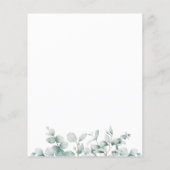 Budget Eukalyptus Greenerity Wedding Save the Date (Rückseite)