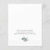 Budget Eukalyptus Greenerity Wedding Save the Date (Rückseite)
