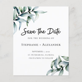 Budget Eukalyptus Greenerity Wedding Save the Date