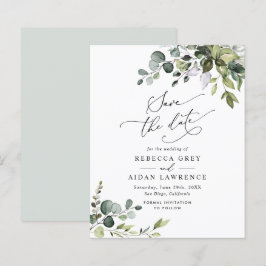 Budget Eukalyptus Greenerity Wedding Save the Date