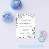Budget Eukalyptus Greenerity Wedding Save the Date Flyer (Einzeln)