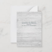 Budget Eukalyptus Greenerity Wedding Save the Date Mitteilungskarte (Rückseite)