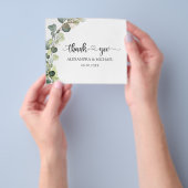 Budget Eukalyptus Greenery Elegant Vielen Dank Flyer (Gruppe)