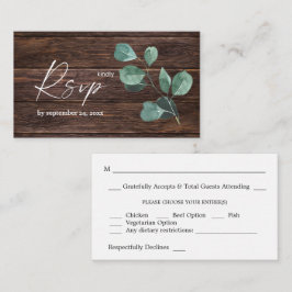 Budget Eukalyptus & Holz Grüne 2SM UAWG Begleitkarte