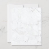 Budget Eukalyptus Marble Wedding Einladung (Rückseite)