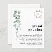 Budget Eukalyptus QR Code Store Grand Opening Logo (Vorne/Hinten)