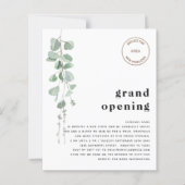 Budget Eukalyptus QR Code Store Grand Opening Logo (Vorderseite)