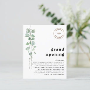 Budget Eukalyptus QR Code Store Grand Opening Logo