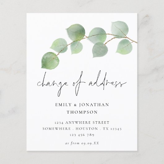 Budget Eukalyptus Script Änderung der Adresse (Vorderseite)