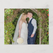 Budget Eukalyptus Script Foto QR Code Vielen Dank (Rückseite)