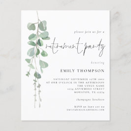 Budget Eukalyptus Script Rente Party Einladung