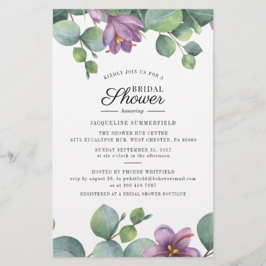 Budget Eukalyptus Verlasse Grünes Brautparty (Vorderseite)