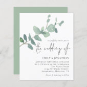 Budget Eukalyptus Verlasse Skripteinladung (Vorne/Hinten)