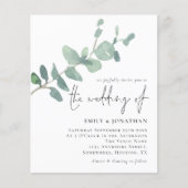 Budget Eukalyptus Verlasse Skripteinladung (Vorderseite)