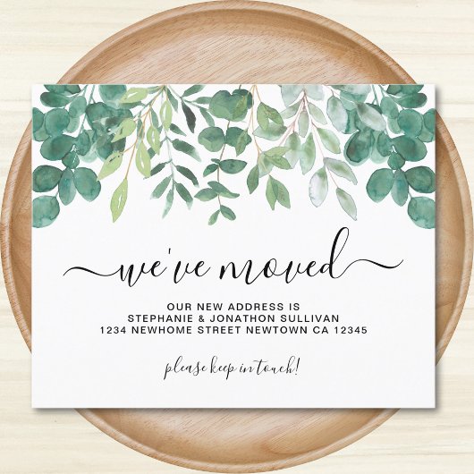 Budget Eukalyptus Wir haben die Ankündigungskarte 