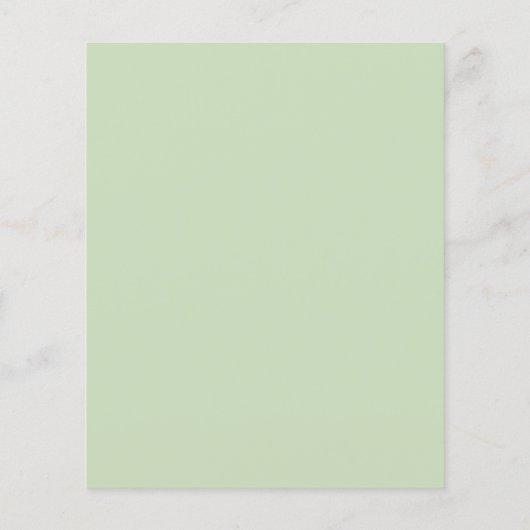 Budget Extravagant Script Christening Flyer (Hinten)