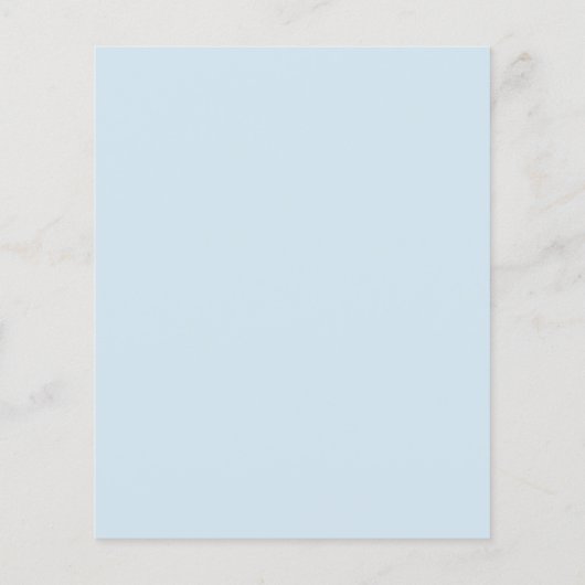 Budget Extravagant Script Christening Flyer (Hinten)