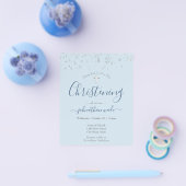 Budget Extravagant Script Christening Flyer (Einzeln)