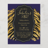 BUDGET Fabulous 50. Geburtstag Glam Chick Inviteni (Vorderseite)