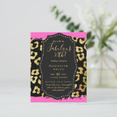 BUDGET Fabulous 50. Geburtstag Glam Chick Inviteni (Stehend Vorderseite)