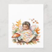 Budget Fairy Baby Herbst Woodland Babydusche (Rückseite)