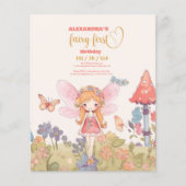 Budget Fairy First Enchanted Woodland 1. Geburtsta (Vorderseite)