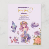 Budget Fairy First Enchanted Woodland 1. Geburtsta (Vorderseite)